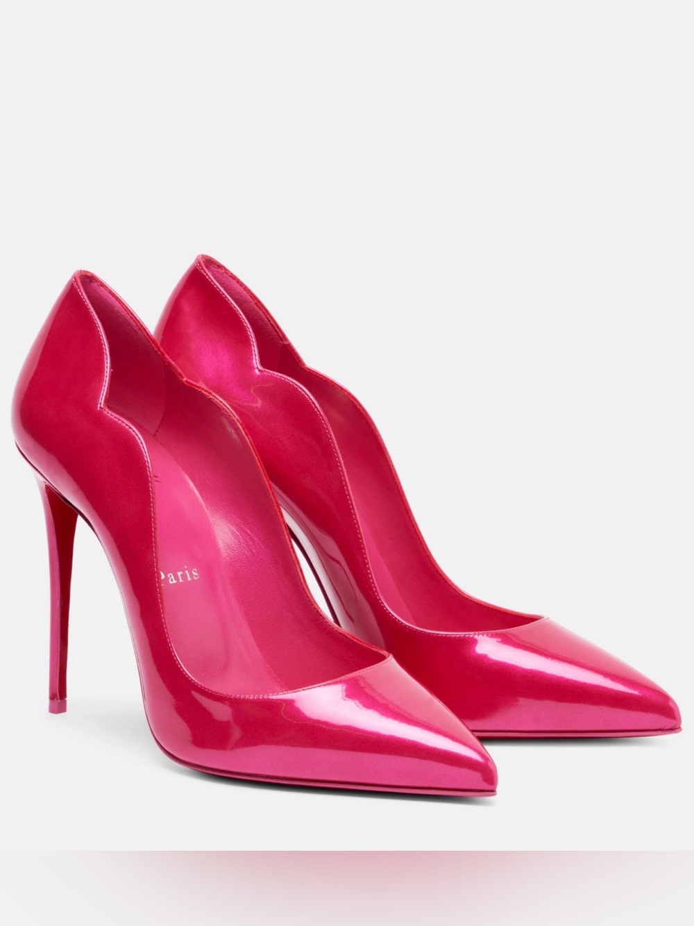New nwt in box Christian Louboutin hot chick Pointed Toe Pumps in Hot Pink